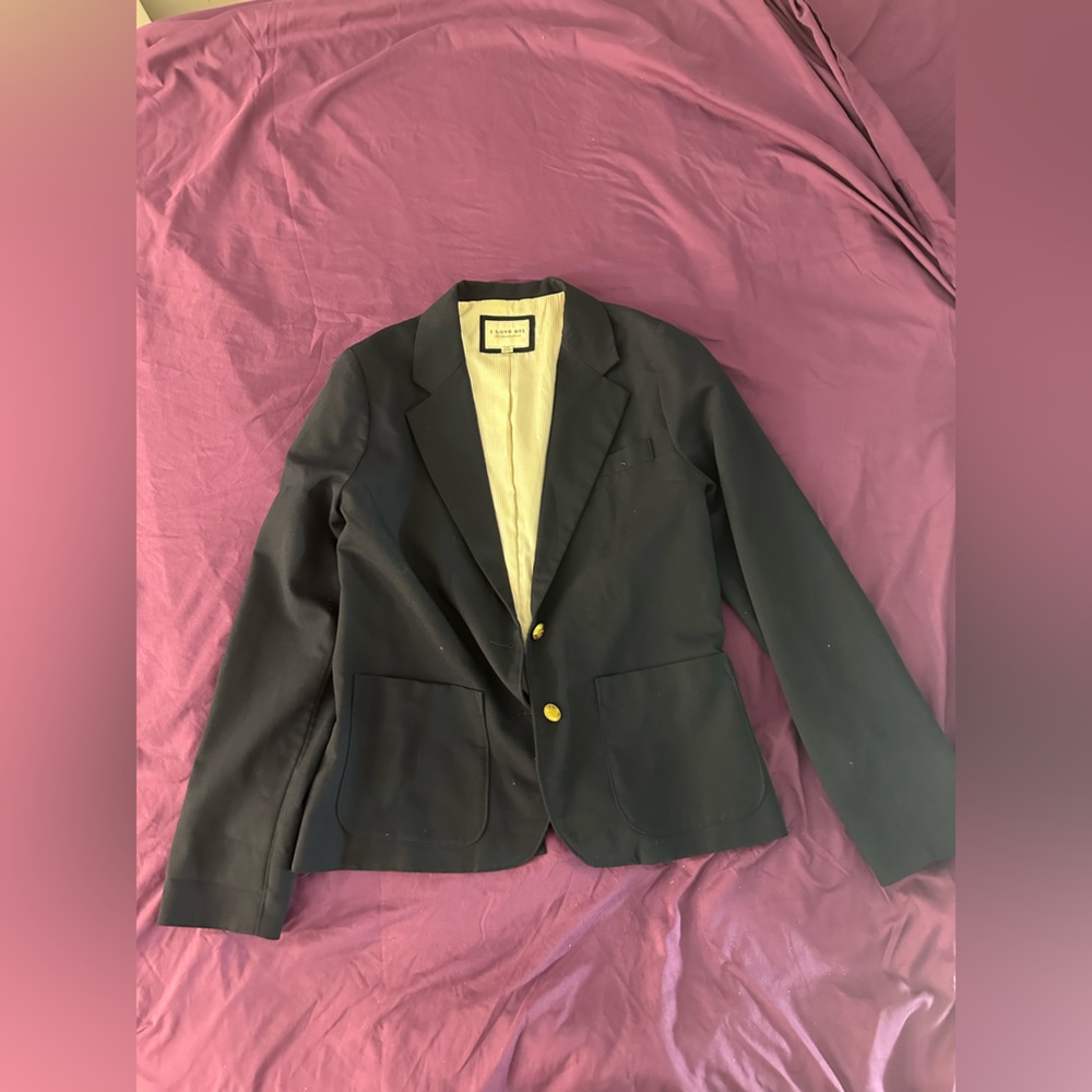 Hollister Black Blazer with Cream Lining